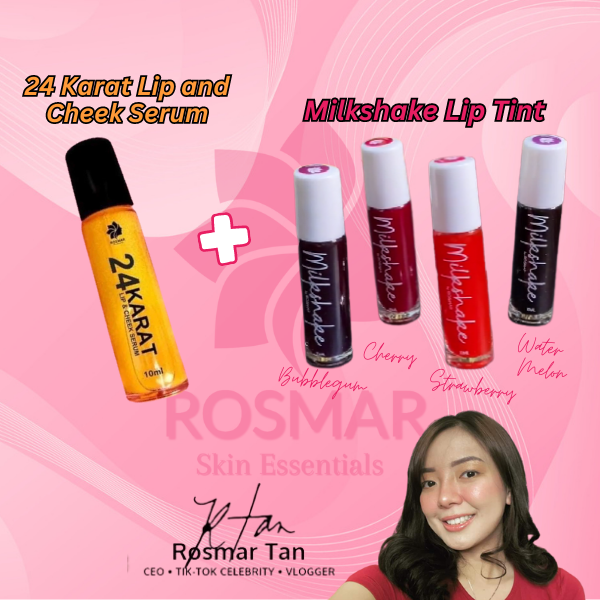 ROSMAR 24 KARAT LIP & CHEEK SERUM + MILKSHAKE COMBO